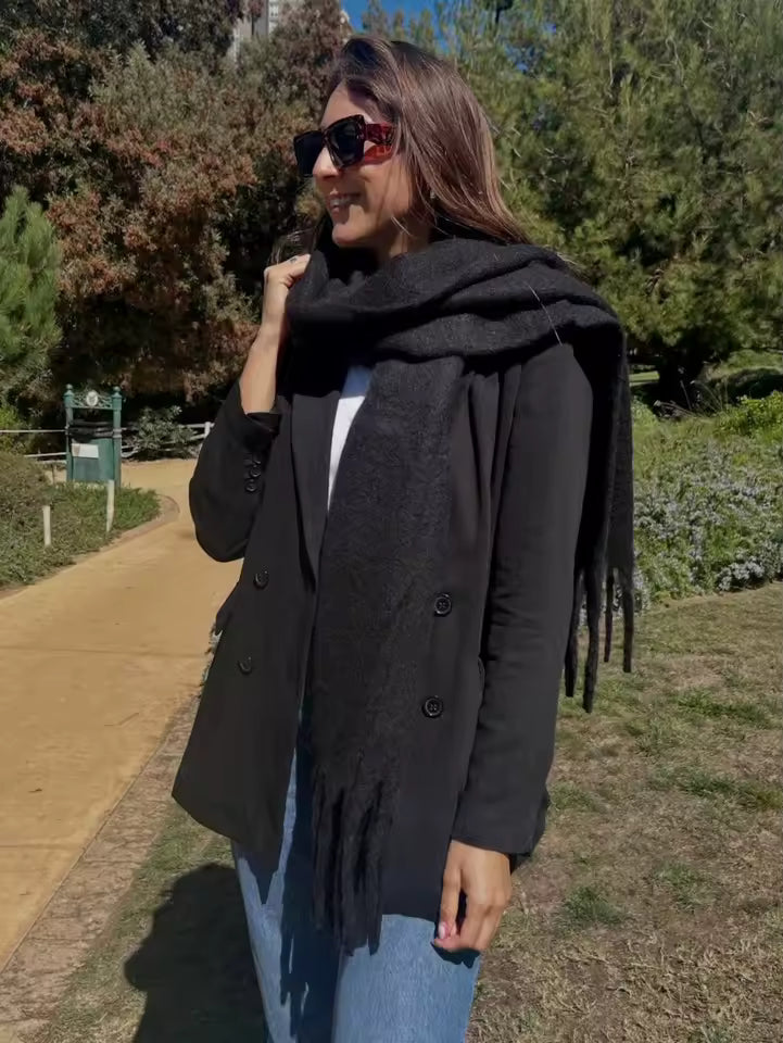 ZOE - BUFANDA LARGA SUAVE EFECTO CASHMERE