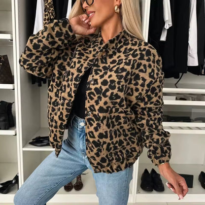 NORA – CHAQUETA ESTAMPADO LEOPARDO SUELTA