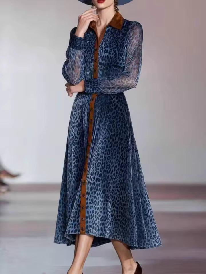 AROA – VESTIDO LARGO ANIMAL PRINT