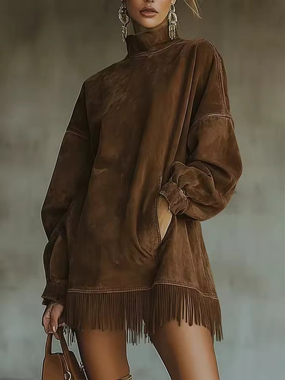 AURORA – VESTIDO ANTE CORTO FLECOS