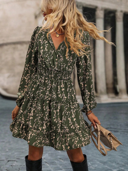 LIDIA – VESTIDO FLORAL CON CINTURA ELÁSTICA