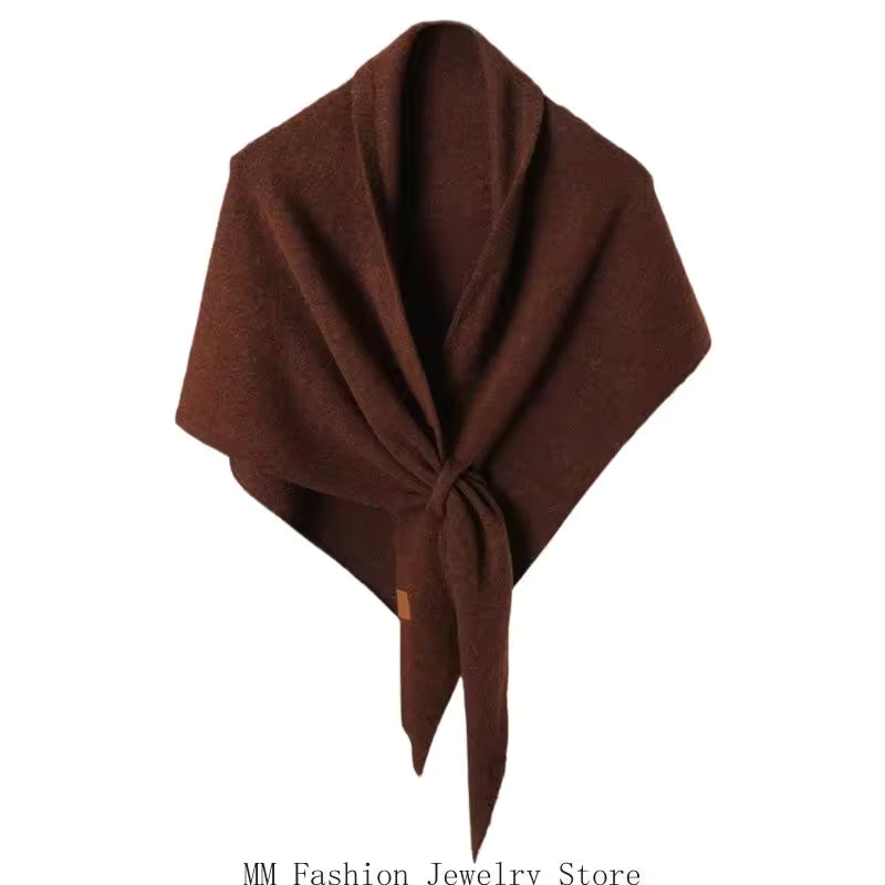 TESSA - PASHMINA CON NUDO DECORATIVO