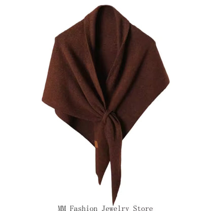 TESSA - PASHMINA CON NUDO DECORATIVO