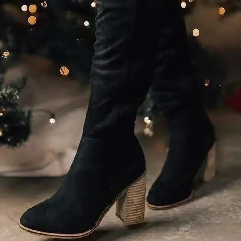 CRISTINA - BOTAS ALTAS TACÓN GRUESO