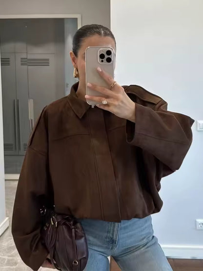 ELIA – CHAQUETA CAZADORA EFECTO ANTELINA