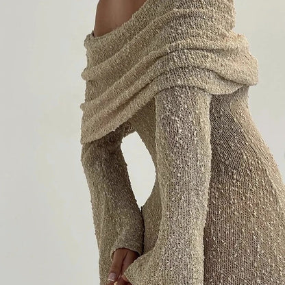 CLARA – VESTIDO ELEGANTE CON ESCOTE BARDOT