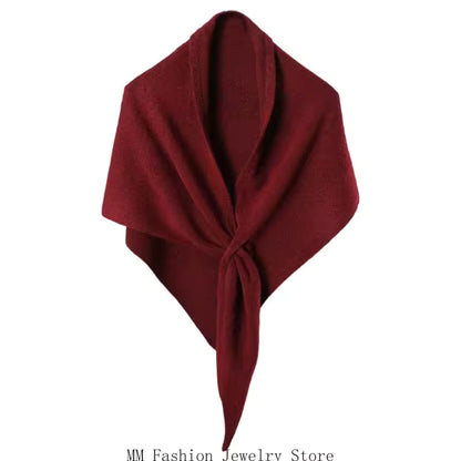 TESSA - PASHMINA CON NUDO DECORATIVO