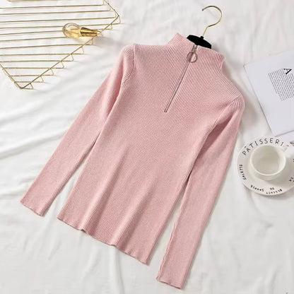 ELISA – JERSEY AJUSTADO CUELLO CREMALLERA