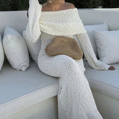 CLARA – VESTIDO ELEGANTE CON ESCOTE BARDOT