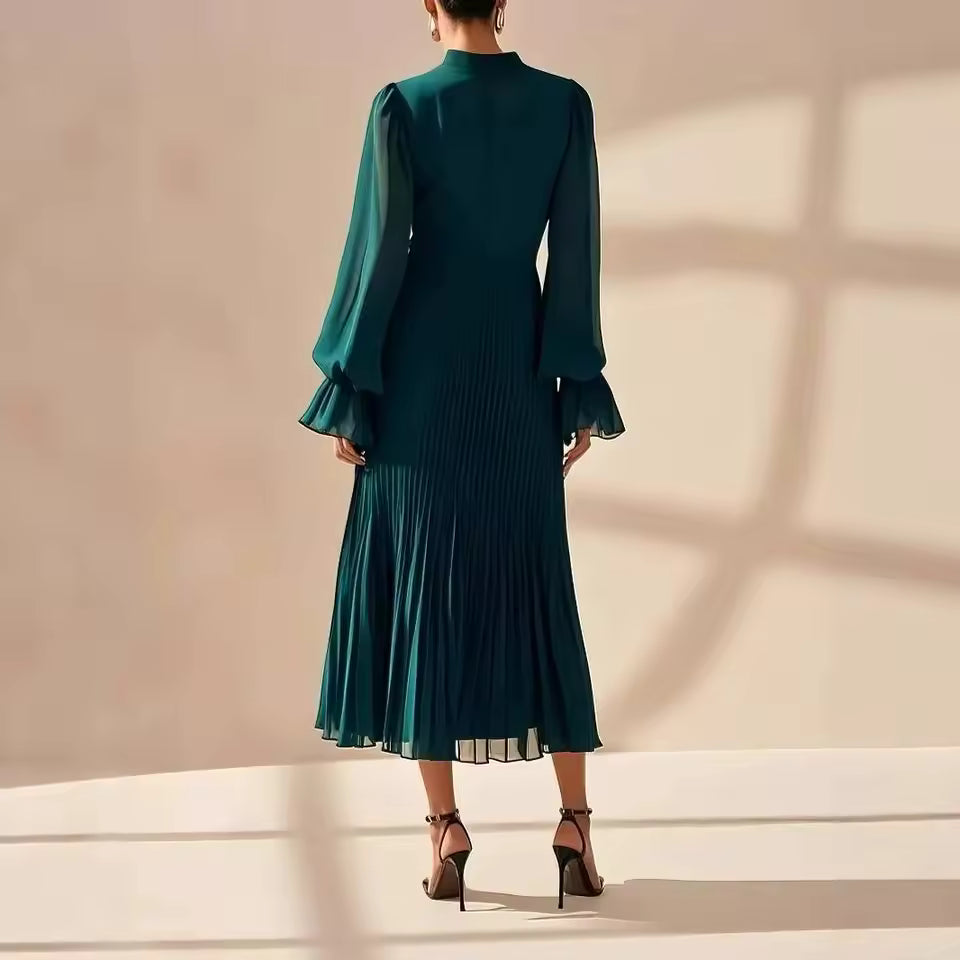 NATALIA – VESTIDO MIDI CON VOLANTES