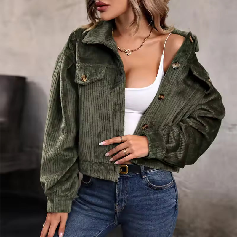 NINA – CHAQUETA PELUCHE SUAVE VERDE