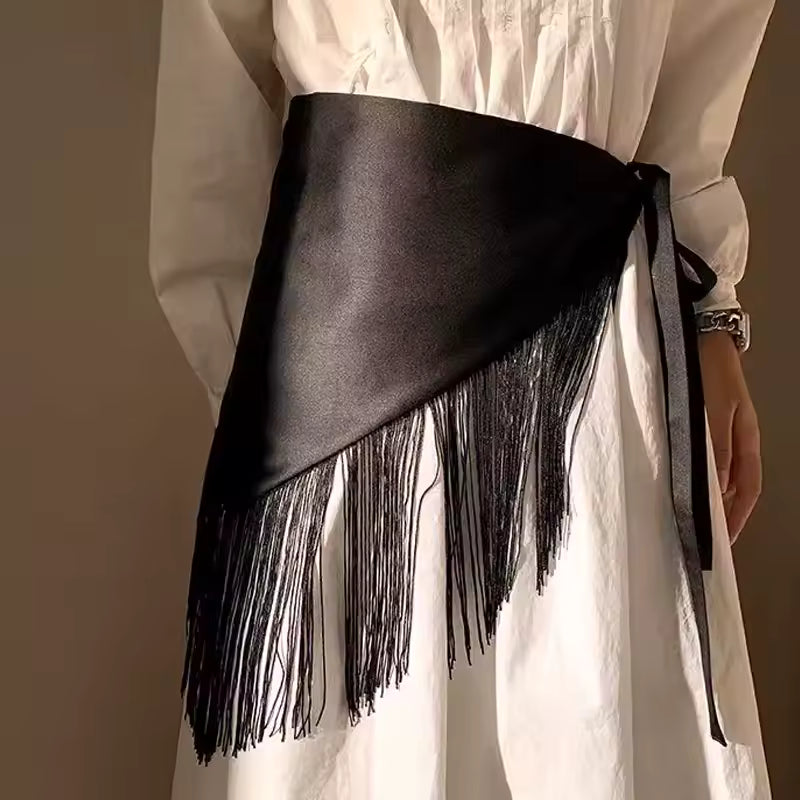 ROSALÍA - CINTURÓN ANCHO FLECOS TRIANGULAR