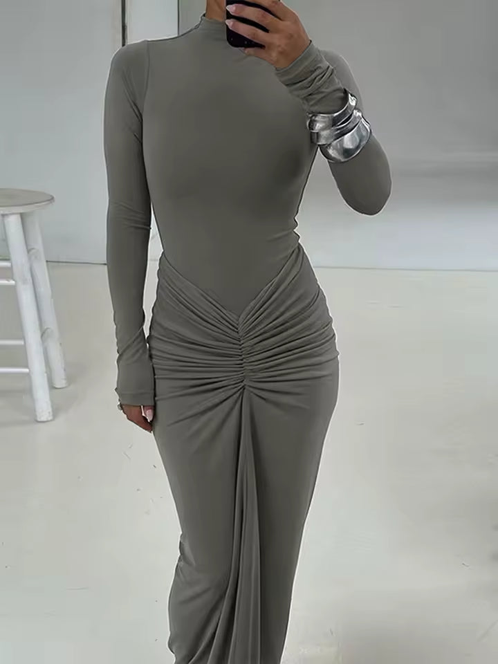 CAYETANA – VESTIDO MAXI TEJIDO AJUSTADO