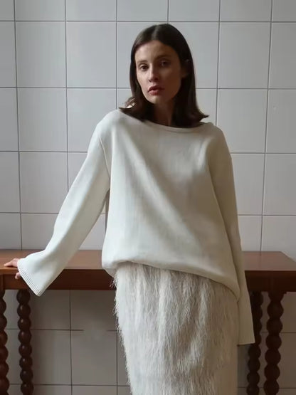 IRENE – JERSEY ABIERTO ESPALDA TEJIDO SUELTO