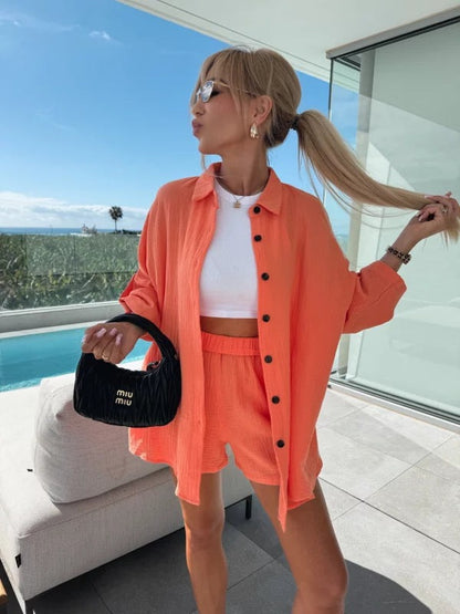 ELEANOR - CONJUNTO DE CAMISA Y BERMUDA