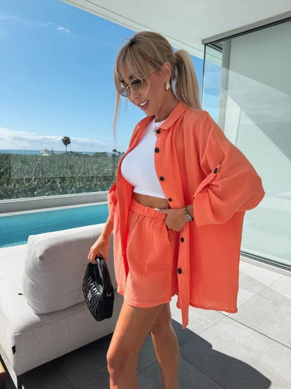 ELEANOR - CONJUNTO DE CAMISA Y BERMUDA