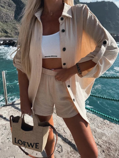 ELEANOR - CONJUNTO DE CAMISA Y BERMUDA