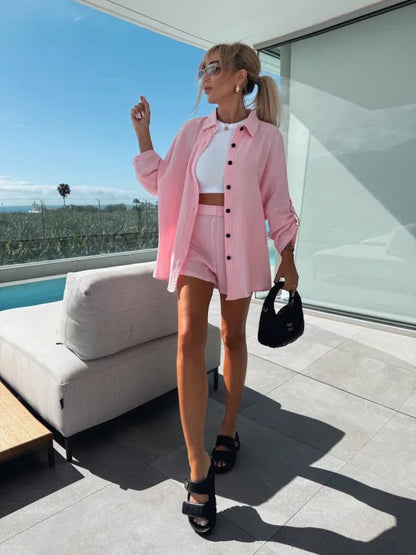 ELEANOR - CONJUNTO DE CAMISA Y BERMUDA